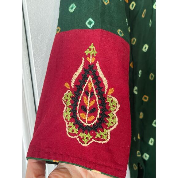 Unique Embroidery Muslin Dress Kurti Large 36 - Picture 6 of 8